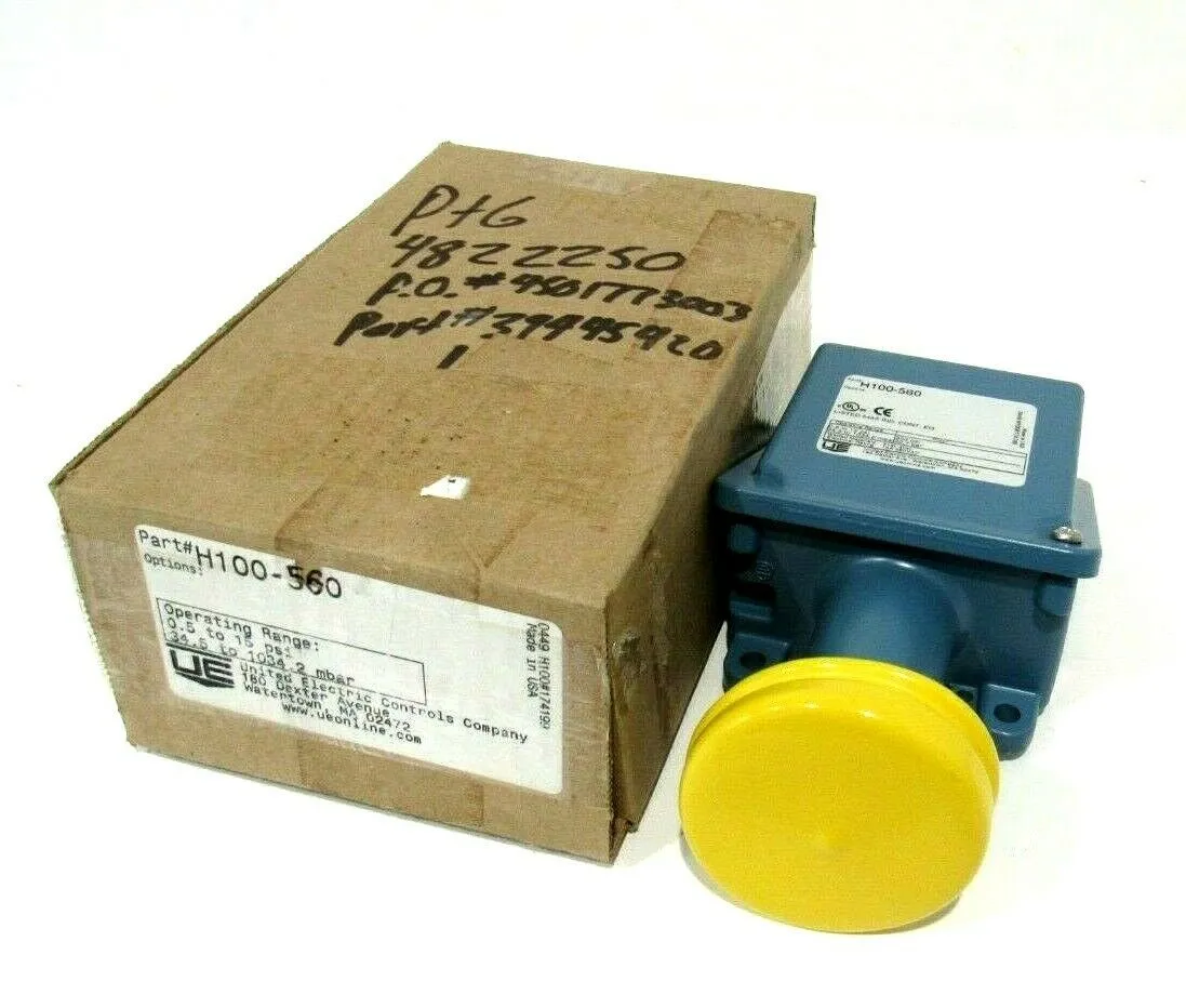 NEW UNITED ELECTRIC H100-560 PRESSURE SWITCH H100560