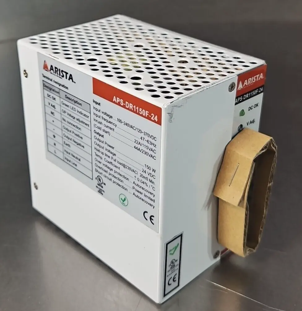ARISTA APS-DR1150F-24 DIN-RAIL Power Supply 150W Output Power (BIN413)
