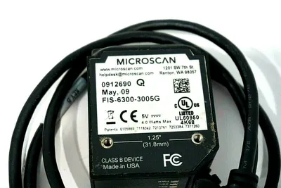 NEW MICROSCAN FIS-6300-3005G BARCODE SCANNER 0912690 FIS63003005G