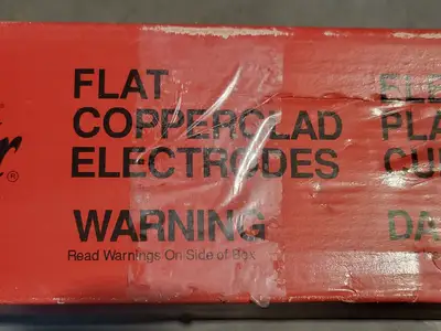 Flat Copper Clad Electrodes (Box of 50)