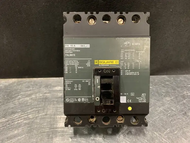 Used SCHNEIDER ELECTRIC FAL36015 Switchgears British Columbia CA | Lenmark #244205