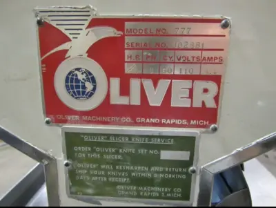 8-0071 Oliver 777 Slicer, Rebuilt