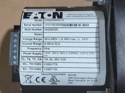 Used EATON PXM2260MA65115 Misc Electrical & Power Parts British Columbia CA | Lenmark #1439786