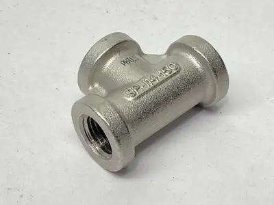 304-1/4 | " NPT Tee Fitting 1/4" NPT SS LOT OF 2 - New Other
