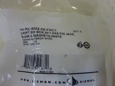 NEW SIEMON MX-SM2-02-FMC1