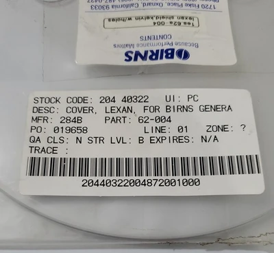 NEW Birns 62A-004