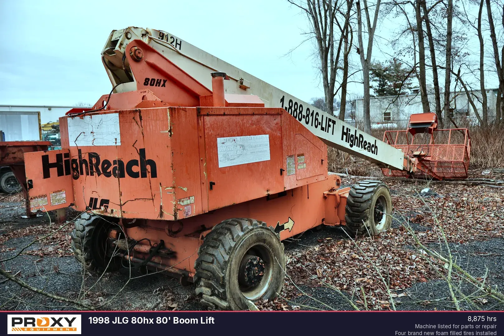 Used 1998 JLG 80HX 80' BOOM LIFT Telescopic Boom Lifts Pennsylvania US | Proxy Equipment #1385387