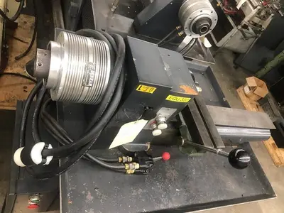 2787-440 DUNHAM SECOND OPERATION LATHE WITH HARDINGE QUICK PRODUCTION CROSSLIDE