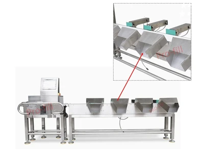Automatic Conveyor Weight Sorting Grade Machine