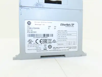 Allen Bradley 1766-L32AWA MicroLogix 1400 Controller Module 32 Pt Ser C FW 21