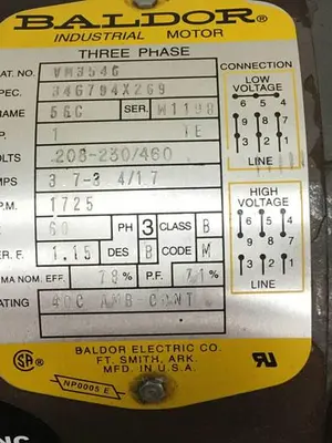USED BALDOR VM3546