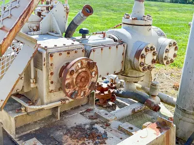 Used KNIGHT KOA-2 4-3/4" SINGLE STAGE HORIZONTAL AIR BOOSTER COMPRESSOR High Pressure Air Compressors Pennsylvania US | East West Machinery & Drilling #1417200