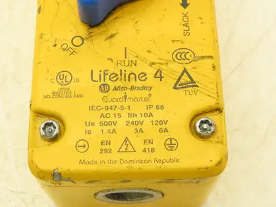 Allen Bradley 440E-L13043 E Lifeline 4 Guardmaster Cable Pull Safety Stop Switch