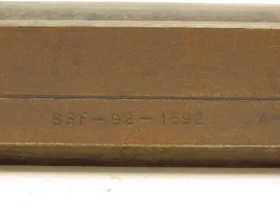Press Brake Die 19-7/8" L 3/4" Round U Bend 1-1/8" W 3/8" D 2-1/4" H 1/2" Tang