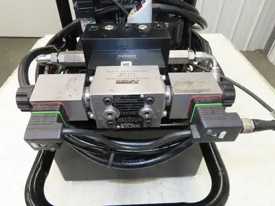 Vektek Advanced Hydraulic Workholding Pump Power Unit 2-Stage 5Gal 5000psi 120V