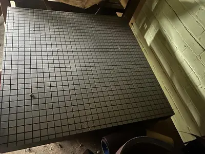 Precision 30" X 30" x 3" H Cast Iron - Lapping Work Table