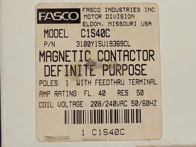 USED FASCO C1S40C