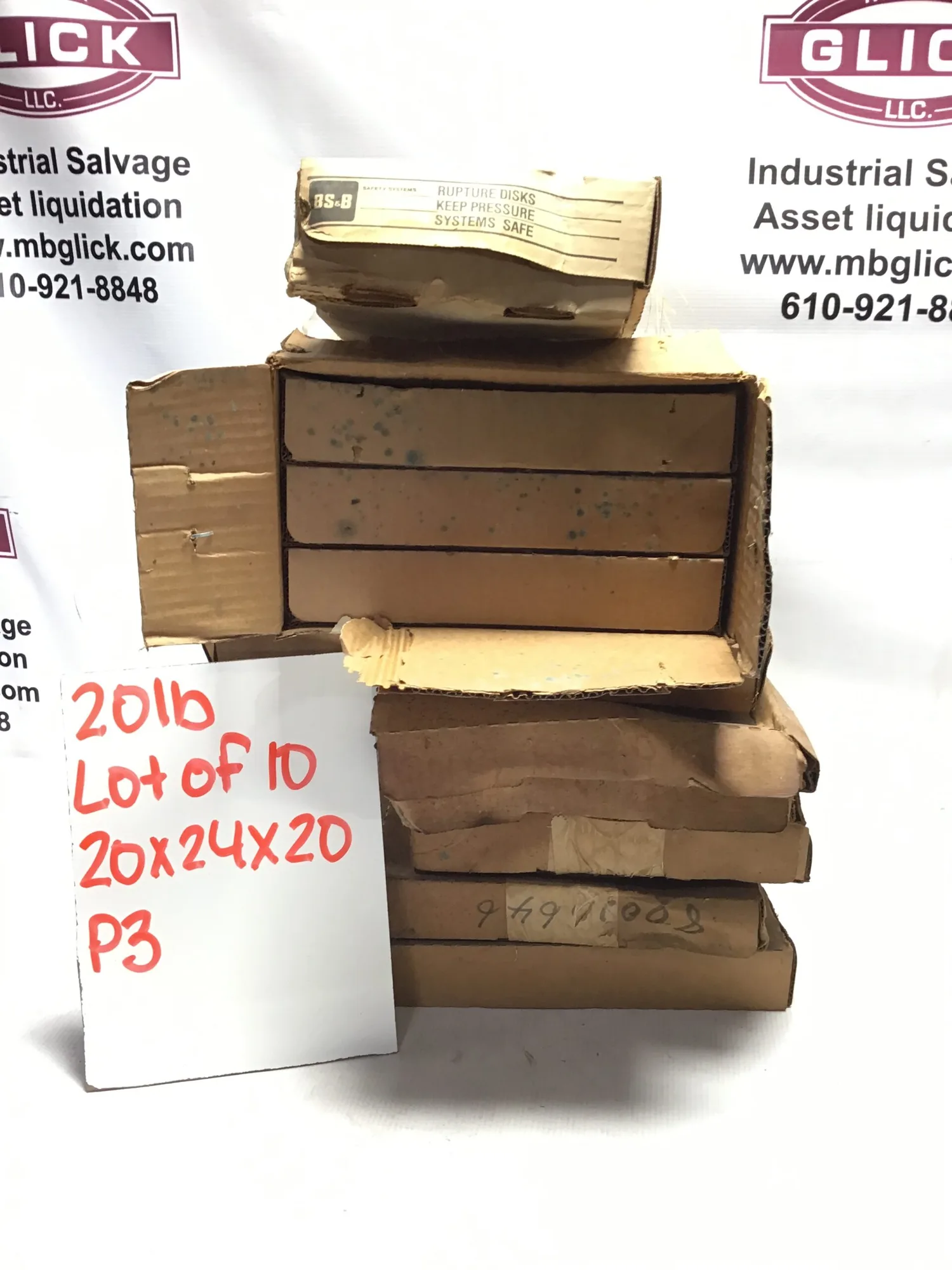 LOT OF 10 RUPTURE DISKS