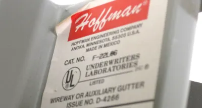 NEW HOFFMAN F-22L06 WIREWAY SECTION