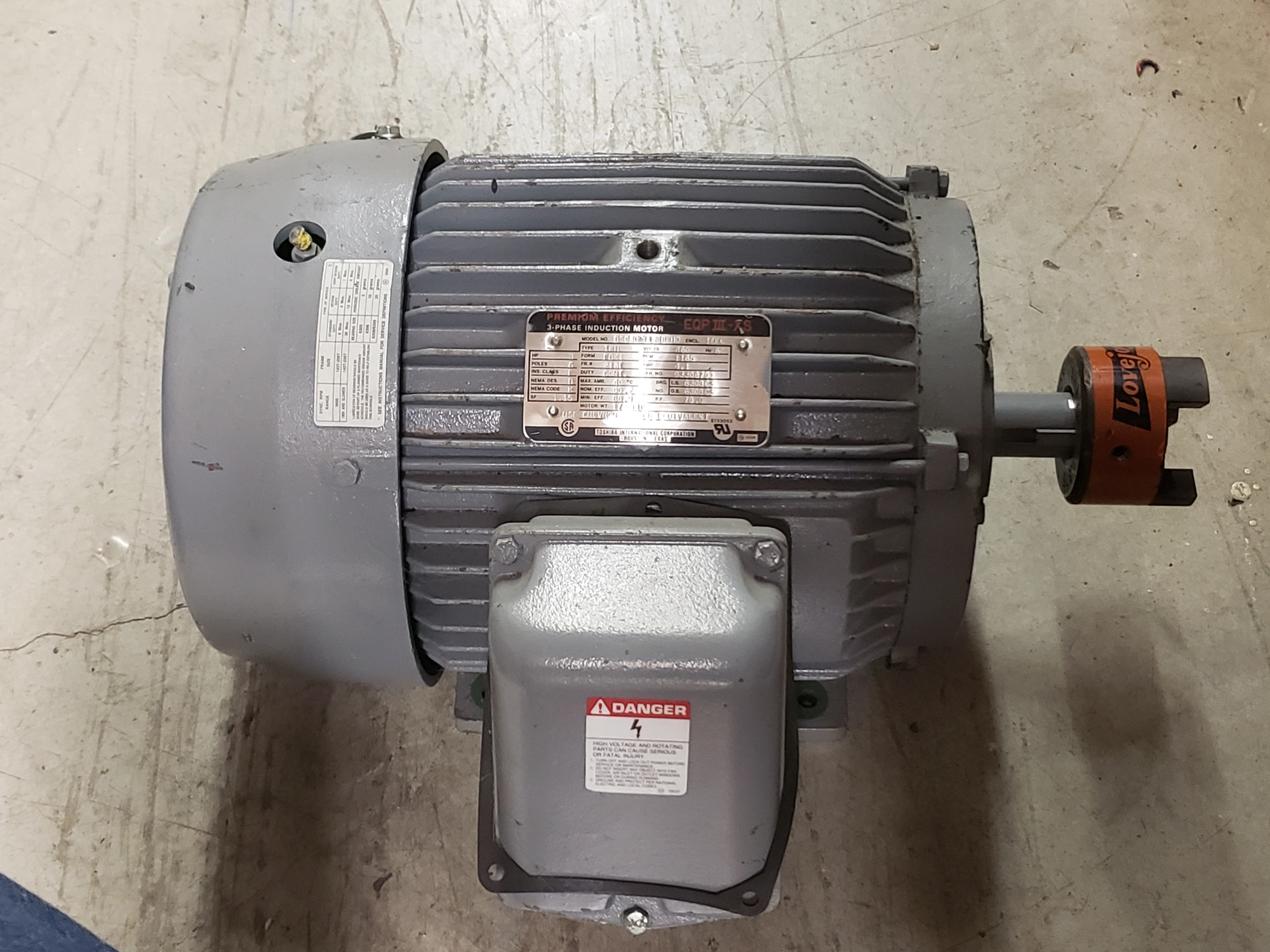 Relliance 7.5 Hp, 1760 Rpm, 213T Frame Electrical Motor