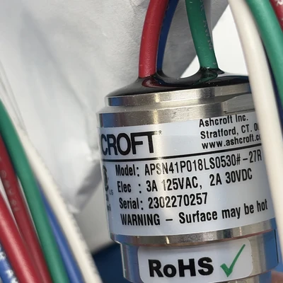 New | in-Stock Ashcroft APSN41P018LS0530#-27R Relays & Switches Indiana US | J&J Industrial Supply #1181255
