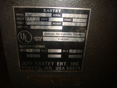 Used _UNKNOWN_ ET1610-48 Shrink Tunnels Minnesota US | A&I Equipment #1317346