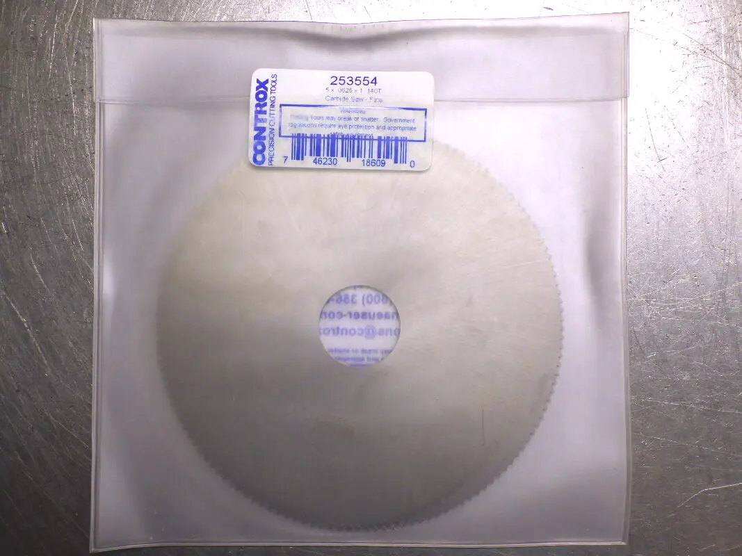 Controx 5" x 1/16" Carbide Slot Saw 1" Arbor 140 Teeth 253554 (LOC693B)