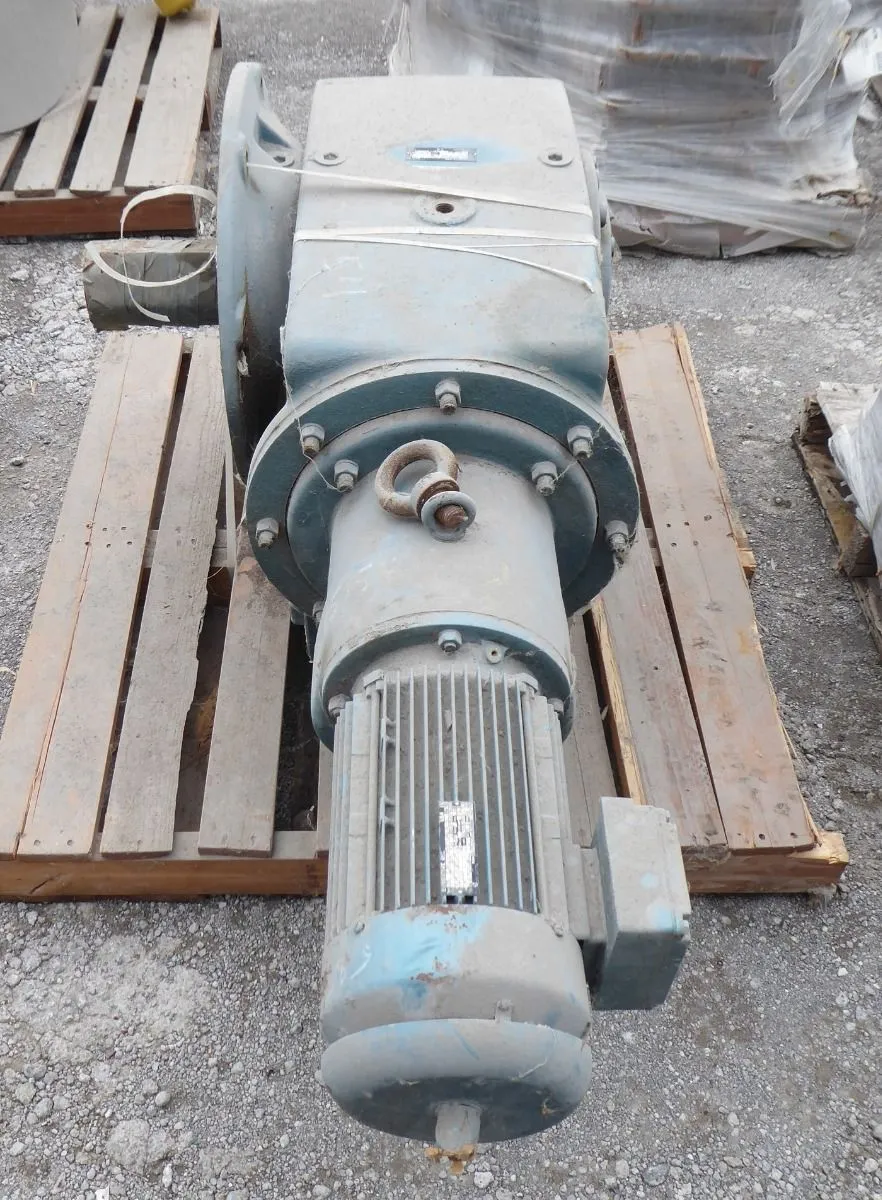 SEW Eurodrive KF120R80DT132S4C Helical Bevel Right Angle Geared Motor 8 RPM Used