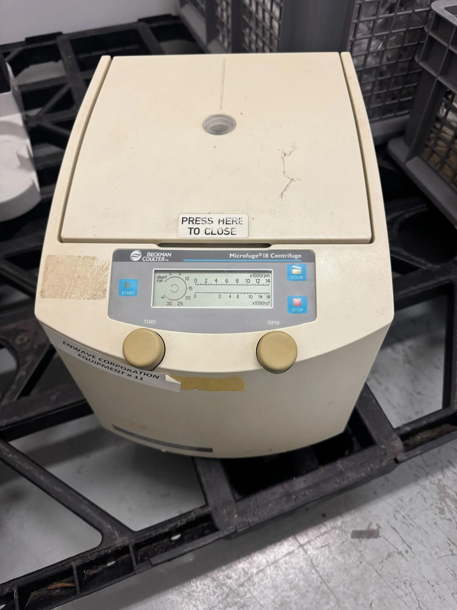 Used BECKMAN COULTER Micrufuge 18 Centrifuge - Benchtop British Columbia CA | Enwave Corp. #1509576
