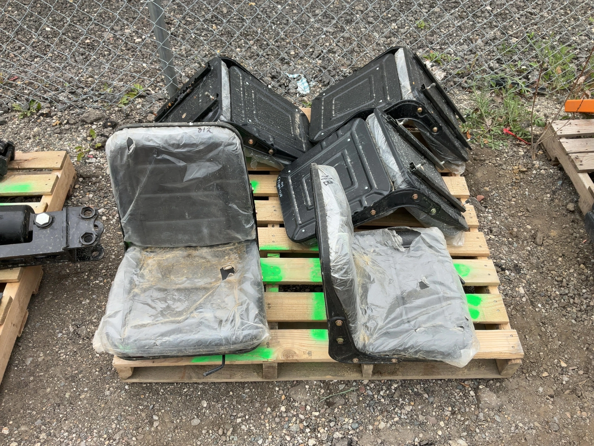 Used LOT OF (5) MINI EXCAVATOR SEATS Construction Equipment Parts Michigan US | Miedema Asset Management Group #1579273
