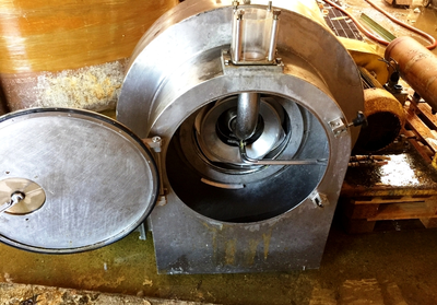 Siebtechnik Tema H-400 Conturbex worm/screen centrifuge, 316SS.