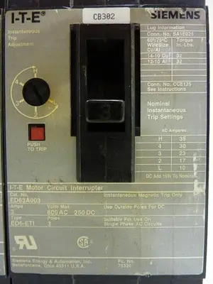 USED SIEMENS ED63A003