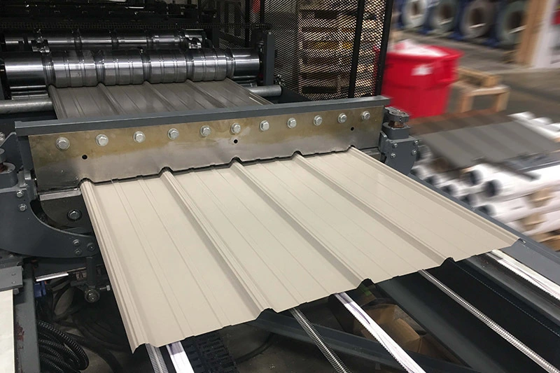 Roof Panel with Flying Shear Machine in Kansas, USA