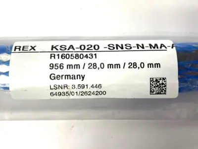 NEW REXROTH BALL GUIDE RAIL CARBON STEEL 956MM LENGTH KSA-020-SNS-N-MA-AK