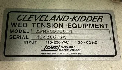 USED CLEVELAND-KIDDER MWM-05756-0