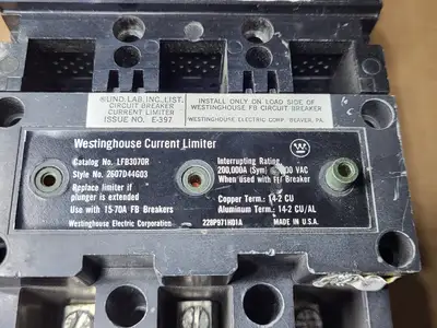 Used WESTINGHOUSE FB3070S Switchgears British Columbia CA | Lenmark #409277