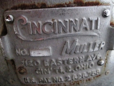 Cincinnati Mixer Muller 12" Diameter x 6" Deep - "Parts Machine"