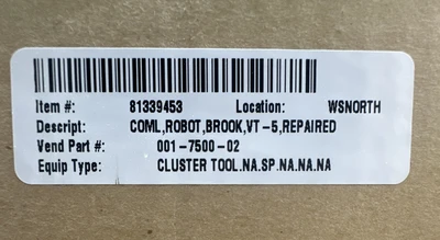 USED Brooks Automation 001-7500-02