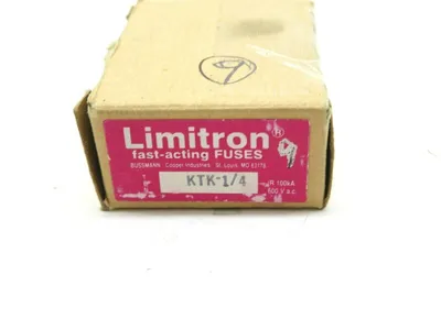 9 NEW LIMITRON KTK-1/4 FUSE KTK14