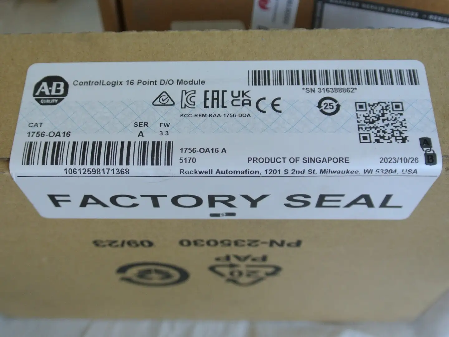 New | in-Stock ALLEN-BRADLEY 1756-OA16 Misc Electrical & Power Parts British Columbia CA | Lenmark #1743598