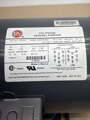 New | in-Stock US MOTORS P63CPR-2882 Miscellaneous MRO Indiana US | J&J Industrial Supply #1481562