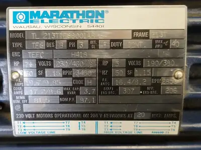 USED MARATHON ELECTRIC TL 213TTFS8001AR L