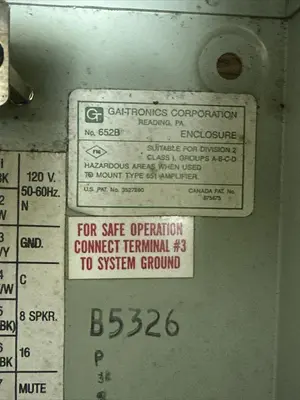 New | in-Stock GAI-TRONICS 652B Miscellaneous Equipment (Electrical & Power) | Surplus Asset Holdings #1195100