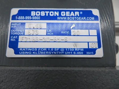 NEW BOSTON GEAR F718B-30-B5-G GEAR REDUCER 0.65 HP F718B30B5G
