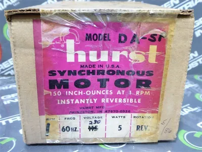 Hurst DA-SP Reversible Synchronous Low-Speed Stirrer Motor 230V 1 RPM New NIB