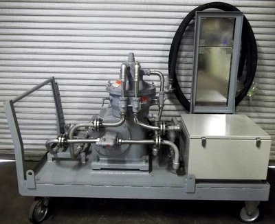 Mitsubishi OP-1000 XP oil purifier skid.