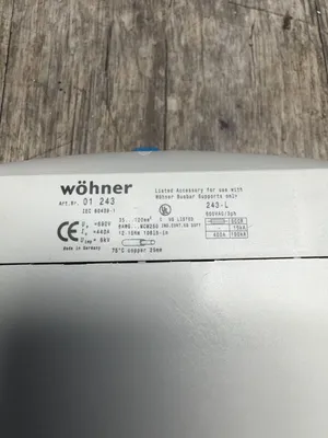 Used WÖHNER 32457 Misc Electrical & Power Parts South Carolina US | ESS Industrial Equipment Sales #1310583