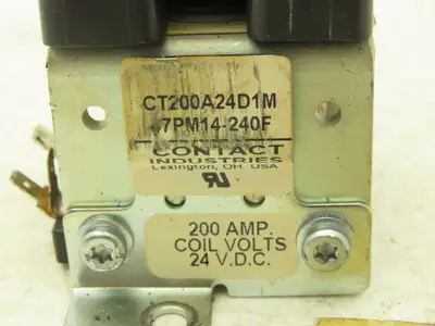 Toyota CT200A24D1M AC Motor Contactor 200A 24V Coil Off 8HBW30 Pallet Jack