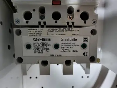 15/100 Amp MCC Circuit Breaker HFD3015/HFD3100 w/ LFD3070R/LFD3150R Limiter