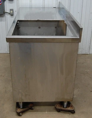 142-1095 61 3/4" Stainless Steel Soda Dispenser Work Table